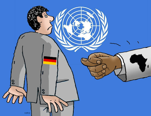 Cartoon: gerafrifig2 (medium) by Lubomir Kotrha tagged germany,un,failure,not,elected,germany,un,failure,not,elected
