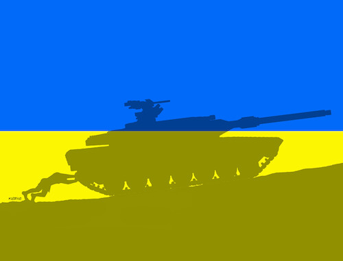 Cartoon: gerleouk2 (medium) by Lubomir Kotrha tagged ukraine,russia,the,war,tanks,leopard,ukraine,russia,the,war,tanks,leopard