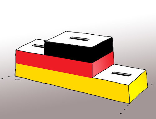 Cartoon: gervolebno (medium) by Lubomir Kotrha tagged germany,elections,wahlen,merkel,schulz,eu