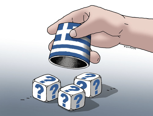 Cartoon: greevolbovo (medium) by Lubomir Kotrha tagged greece,tsipras,syriza,election,eu,euro