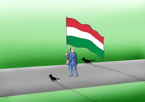 Cartoon: hunmacky (medium) by Lubomir Kotrha tagged hungary,orban,elections,hungary,orban,elections