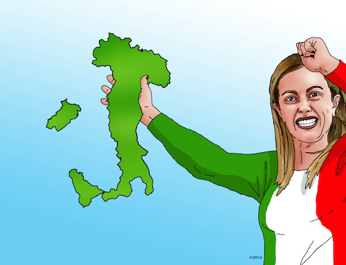Cartoon: itameloni2 (medium) by Lubomir Kotrha tagged italy,elections,giorgia,meloni,eu,italy,elections,giorgia,meloni,eu