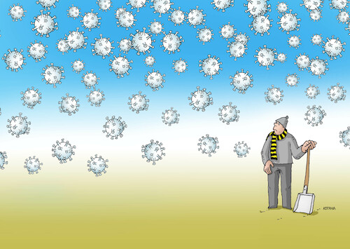 Cartoon: korozim (medium) by Lubomir Kotrha tagged winter,frost,the,snow,snowmen,winter,frost,the,snow,snowmen