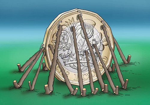 Cartoon: libra18 (medium) by Lubomir Kotrha tagged libra,euro,dollar,brexit,britania,europe,world