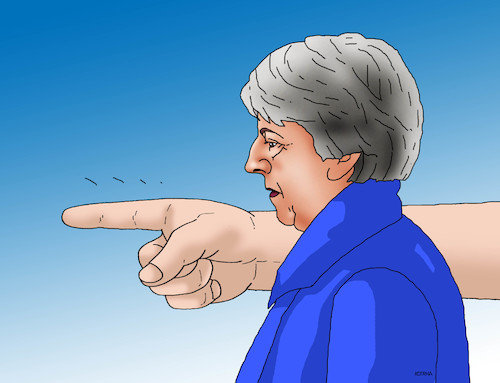 Cartoon: maygoaway (medium) by Lubomir Kotrha tagged brexit,eu,theresa,may,great,britain