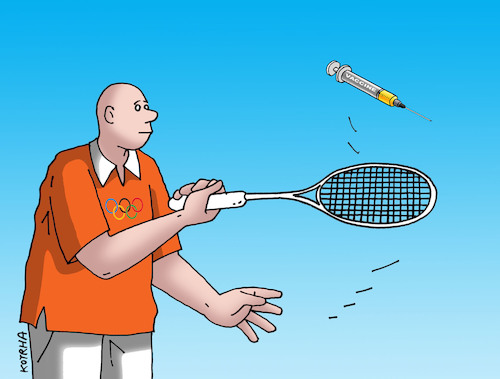 Cartoon: olympdoping2 (medium) by Lubomir Kotrha tagged olympic,games,tokyo,2020,olympic,games,tokyo,2020