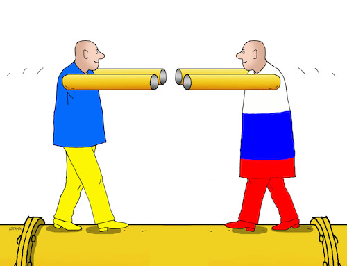 Cartoon: plynukrus (medium) by Lubomir Kotrha tagged gas,nord,stream,putin,trump,russia,usa,germany,ukraine,sanctions