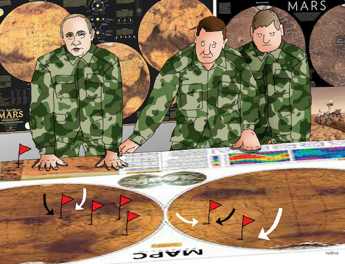 Cartoon: putmars (medium) by Lubomir Kotrha tagged war,sanctions,russia,ukraine,world,putin,war,sanctions,russia,ukraine,world,putin
