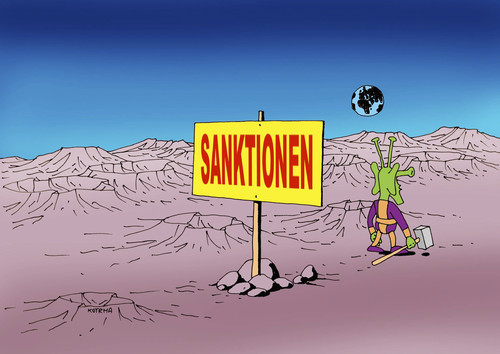 Cartoon: sanktionen (medium) by Lubomir Kotrha tagged ukraine,russia,usa,war,world,sanction,putin,obana,peace