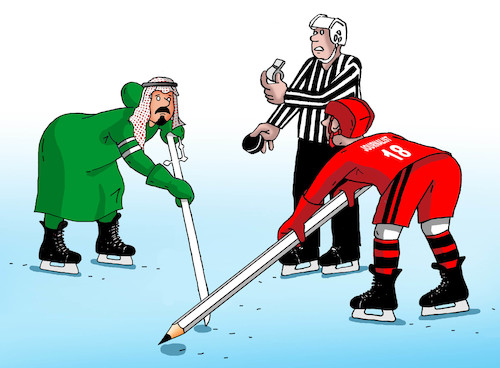 Cartoon: saudjournalist (medium) by Lubomir Kotrha tagged journalist,saudi,press,news
