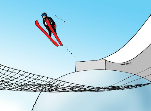 Cartoon: sieto-far (medium) by Lubomir Kotrha tagged winter,olympic,games,2022,china,winter,olympic,games,2022,china
