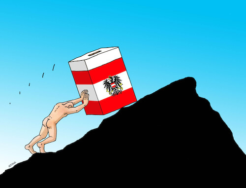 Cartoon: sizyaustria (medium) by Lubomir Kotrha tagged austria,elections,austria,elections