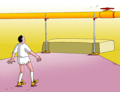 Cartoon: skokplyn (medium) by Lubomir Kotrha tagged gas,gas