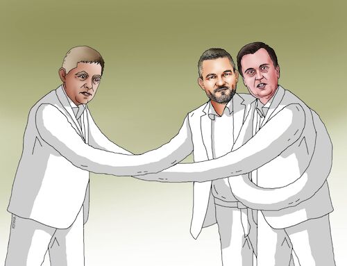 Cartoon: smertrio (medium) by Lubomir Kotrha tagged slovakia,elections,slovakia,elections