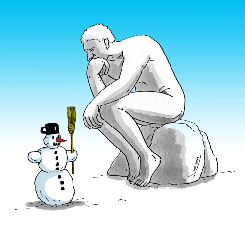 Cartoon: snehodum (medium) by Lubomir Kotrha tagged humor