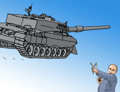 Cartoon: tankput (medium) by Lubomir Kotrha tagged ukraine,russia,the,war,tanks,leopard,ukraine,russia,the,war,tanks,leopard