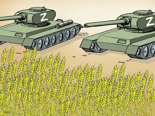 Cartoon: tankzatva (medium) by Lubomir Kotrha tagged war,sanctions,russia,ukraine,world,war,sanctions,russia,ukraine,world