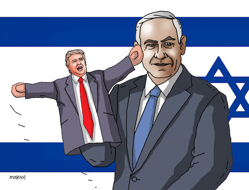 Cartoon: trumpbabka (medium) by Lubomir Kotrha tagged donald,trump,usa,war,donald,trump,usa,war