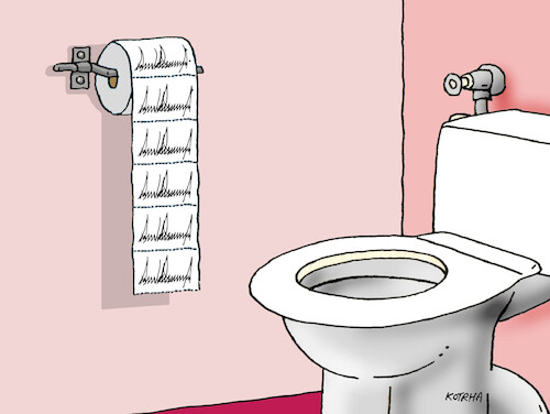 Cartoon: trumptoalet (medium) by Lubomir Kotrha tagged donald,trump,signature,donald,trump,signature