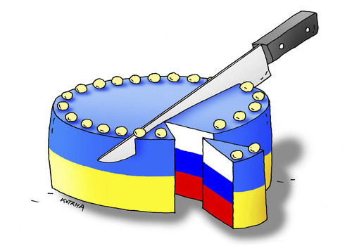 Cartoon: ucraine (medium) by Lubomir Kotrha tagged ucraine,russia,europe,war,world,usa