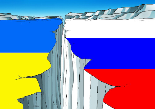 Cartoon: ukrapriepast (medium) by Lubomir Kotrha tagged ukraine,usa,russia,germany,world,war,peace,ukraine,usa,russia,germany,world,war,peace