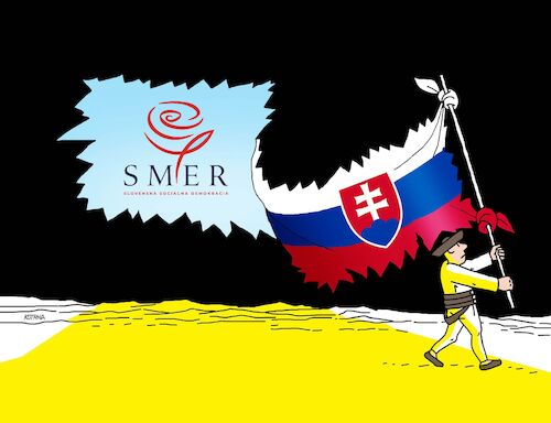Cartoon: volbosmer (medium) by Lubomir Kotrha tagged slovakia,elections,slovakia,elections
