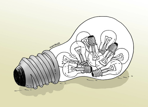 Cartoon: vzarovke-far (medium) by Lubomir Kotrha tagged energy,energy