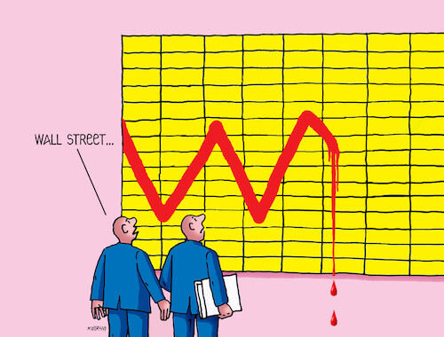 Cartoon: wallgraf26 (medium) by Lubomir Kotrha tagged israel,usa,iran,war,wall,street,israel,usa,iran,war,wall,street