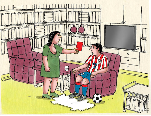 Cartoon: zenaredcard (medium) by Lubomir Kotrha tagged football,soccer,world,cup,usa,canada,mexico,football,soccer,world,cup,usa,canada,mexico