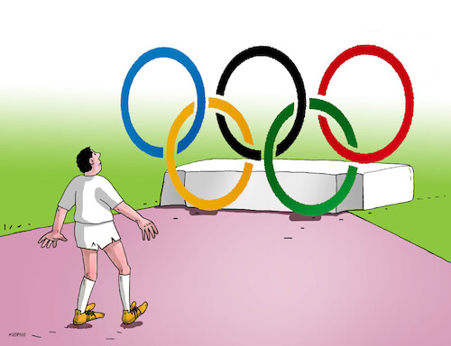 Cartoon: olympic games paris 2024 (medium) by Lubomir Kotrha tagged olympic,games,2024,paris,france,olympic,games,2024,paris,france