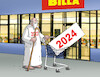 Cartoon: 2024bil (small) by Lubomir Kotrha tagged pf,2024,happy,new,year