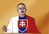 Cartoon: andrej kiska - president (small) by Lubomir Kotrha tagged presiden,vote,slovakia