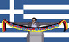 Cartoon: dlhger (small) by Lubomir Kotrha tagged greece,eu,europe,ecb,syriza,money,deutschland