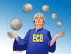 Cartoon: ecbinf22 (small) by Lubomir Kotrha tagged euro,ecb,inflation