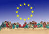 Cartoon: euvecera (small) by Lubomir Kotrha tagged eu,summit,bratislava,slovakia