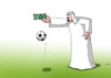 Cartoon: futmoney20 (small) by Lubomir Kotrha tagged qatar,football,championships
