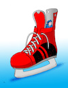 Cartoon: hokskrysa (small) by Lubomir Kotrha tagged ice,hockey,winter,championships,canada