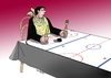 Cartoon: hokstol (small) by Lubomir Kotrha tagged hokej,hockey,world,cup