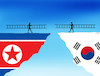 Cartoon: korebriky (small) by Lubomir Kotrha tagged korea,north,south,kim,war,peace,world