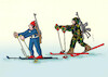Cartoon: lyzomaskac (small) by Lubomir Kotrha tagged italy,winter,olympics