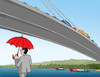 Cartoon: mostpad (small) by Lubomir Kotrha tagged bridges