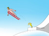 Cartoon: nahoskok (small) by Lubomir Kotrha tagged italy,winter,olympics