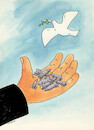 Cartoon: nakrmi (small) by Lubomir Kotrha tagged peace,war