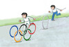 Cartoon: olympic games parsi 2024 (small) by Lubomir Kotrha tagged olympic,games,2024,paris,france