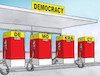 Cartoon: pumpdemo (small) by Lubomir Kotrha tagged democracy
