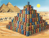 Cartoon: pyrabarel (small) by Lubomir Kotrha tagged pyramides,oil,barrels