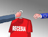 Cartoon: recestriko (small) by Lubomir Kotrha tagged eu,economy,recesion
