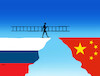 Cartoon: rusrebrik (small) by Lubomir Kotrha tagged china,russia