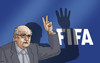 Cartoon: seppfifa (small) by Lubomir Kotrha tagged fifa,corruption,world,football,blatter
