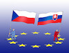 Cartoon: smery26 (small) by Lubomir Kotrha tagged czech,slovakia,flags